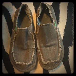 Sanuk Brand Men’s Comfy Slip On’s- Size 12