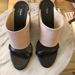 Chloé wedge sandal size 39 (8.5)