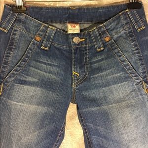 True Religion Brand Cropped Jeans