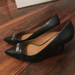 Coach pointy toed heels