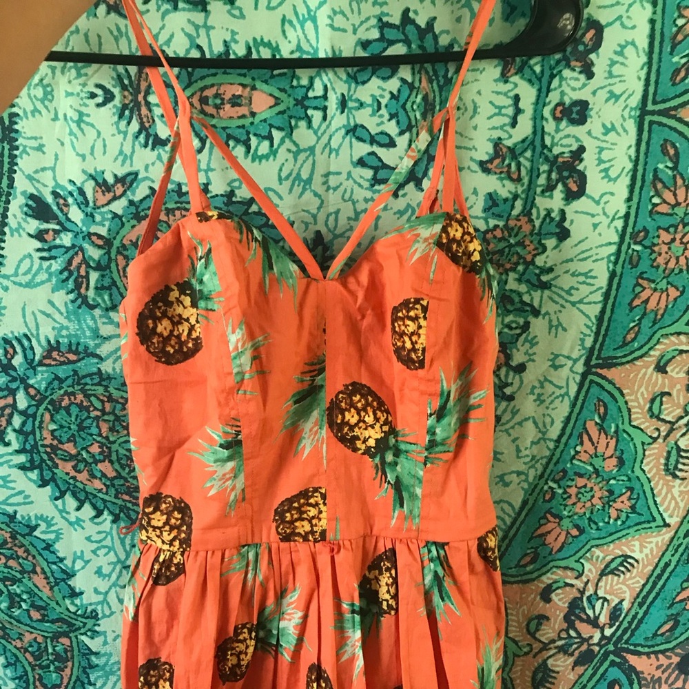 Pineapple patterned dress