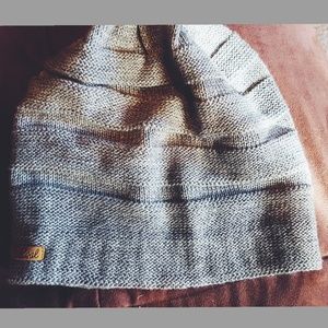 Knit gray beanie