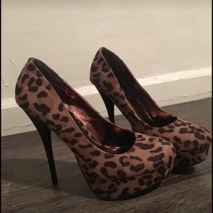 Cheetah print heels