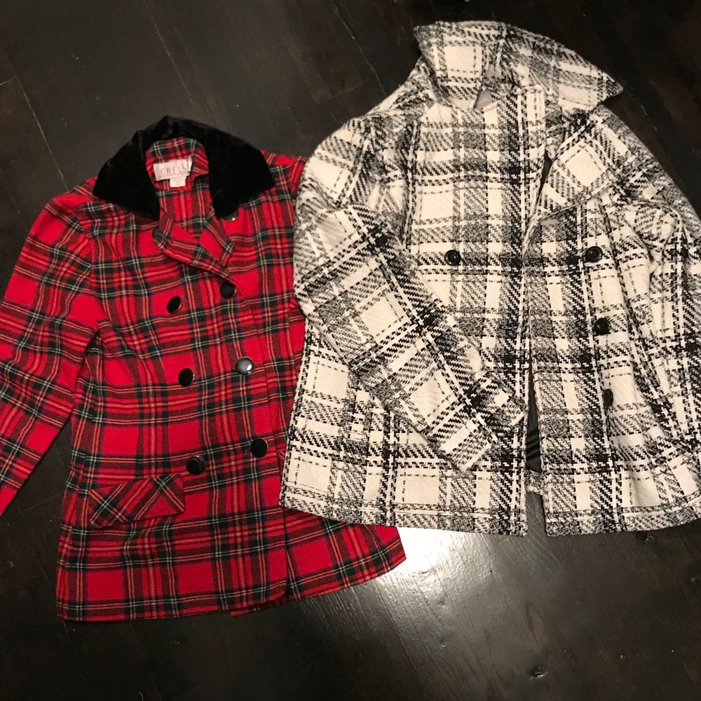 Plaid coat bundle