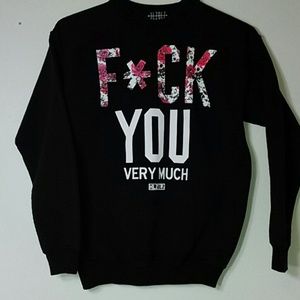 Floral Fuck you very much sweater