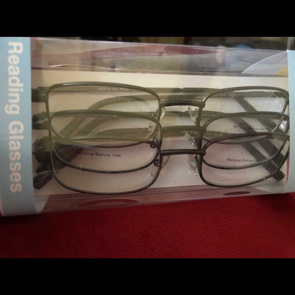 3 Pair in Box, Reading Glasses