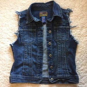 Vintage 90’s style cutoff denim vest Vintage 90’s style cutoff denim vest