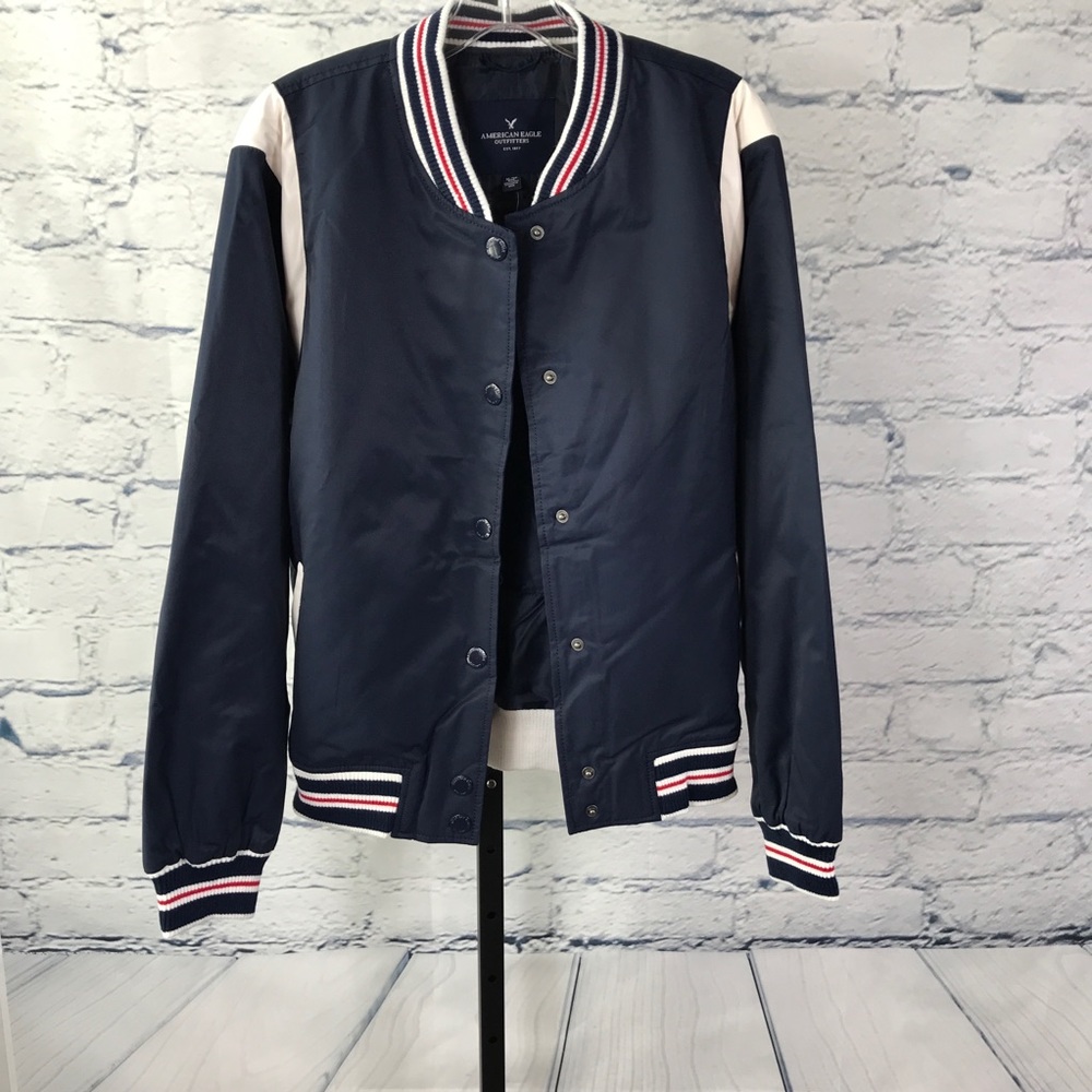 American Eagle Outfitters Varsity Bomber Jacket - Picture 6 of 8