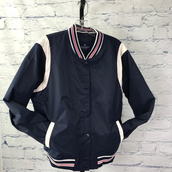 American Eagle Outfitters Varsity Bomber Jacket - Picture 3 of 8