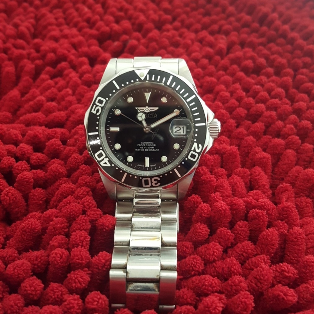 Mens Invicta Stainless Steel Watch