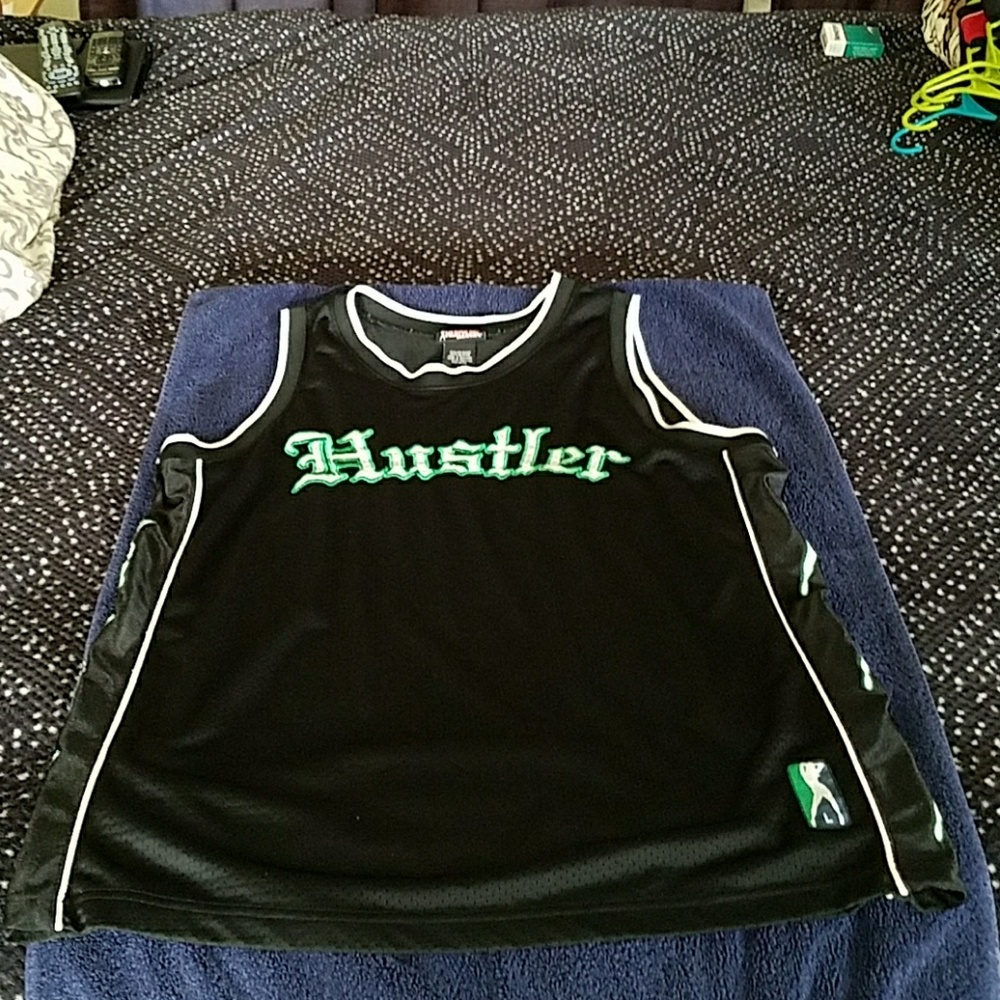 Hustler Men's Basketball Jersey Shirt Large