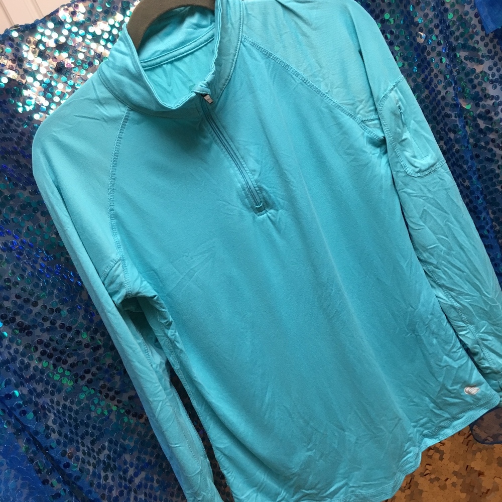 Tiffany Blue pull over jacket
