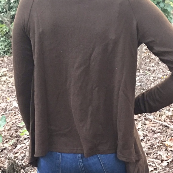 *** 50% in bundle Brown Claire Waterfall Sweater - Picture 4 of 4