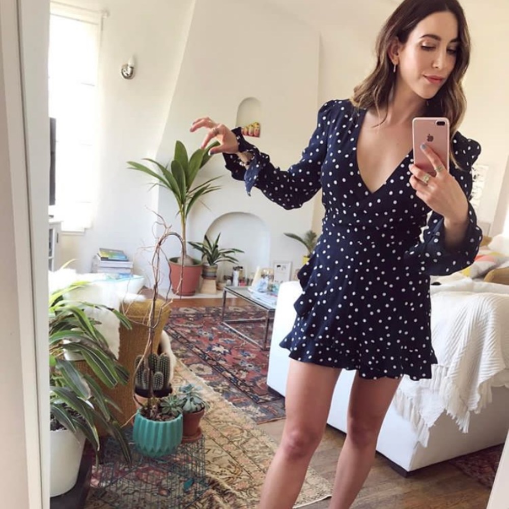 Zara polka dot jumpsuit