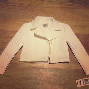 NWT Super Stylish!! Girls 3T Moto Jacket