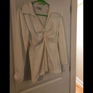 CAbI white collared shirt—in excellent condition!