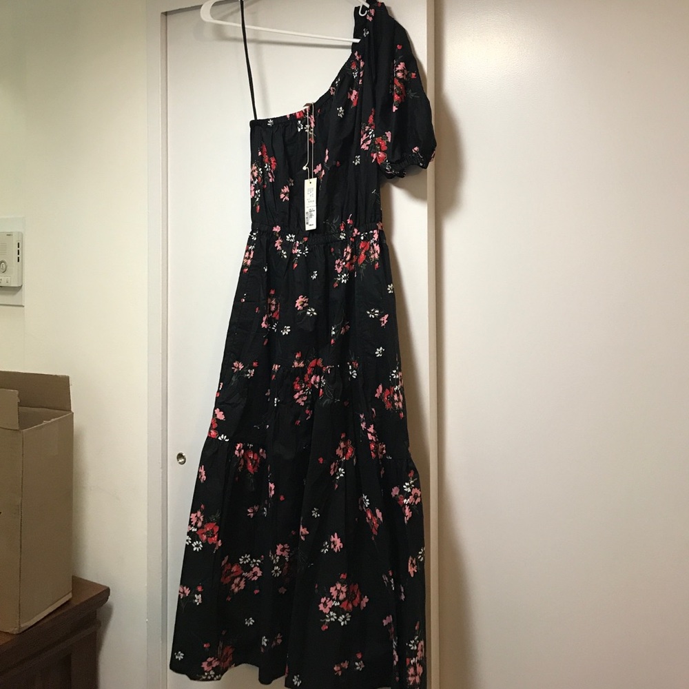 Rebecca Taylor Marguerite One-Shoulder Dress SZ 0