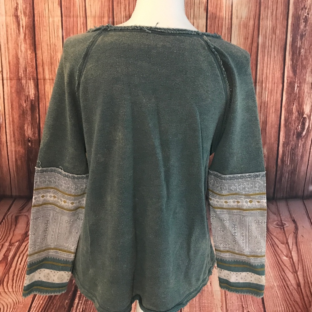 Free People Distressed Boho Chic Top B6 - Picture 4 of 5