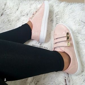 Qupid triple strap sneakers