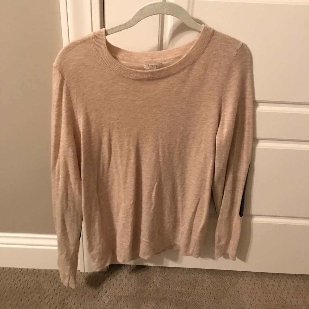 J. Crew tan sweater