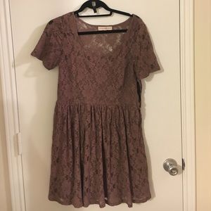 Brown Lace Dress