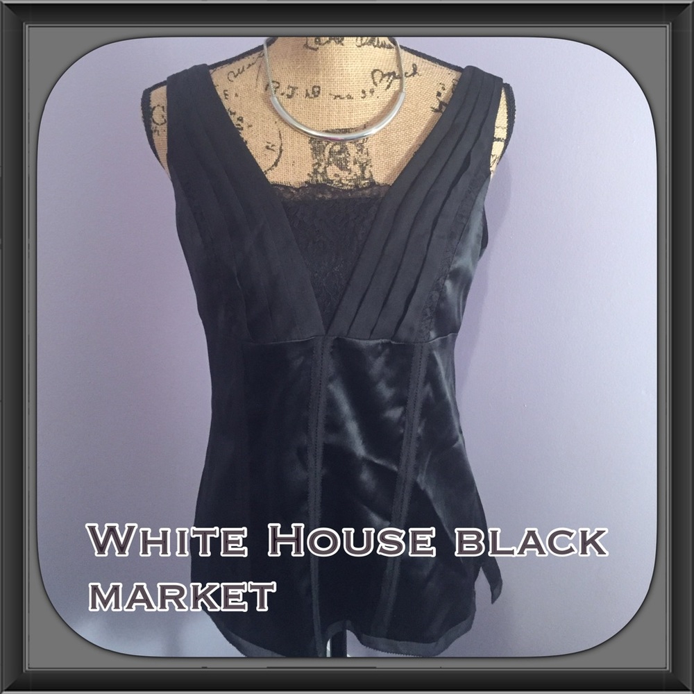 White House black market silk tank