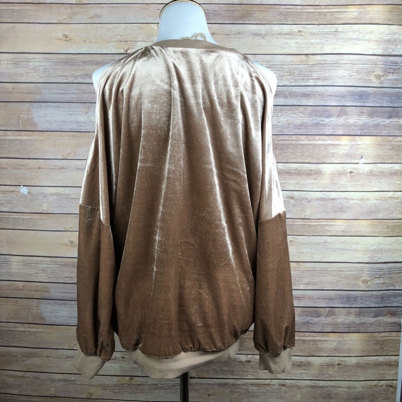 Cold Shoulder Top- camel..NWT - Picture 5 of 6
