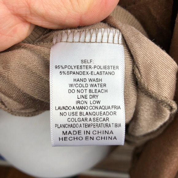 Cold Shoulder Top- camel..NWT - Picture 6 of 6