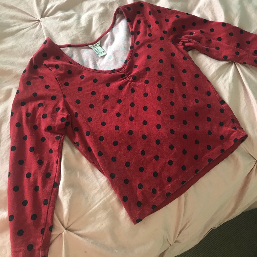 Forever 21 polka dot crop top