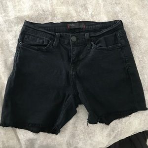 Black Jean Shorts