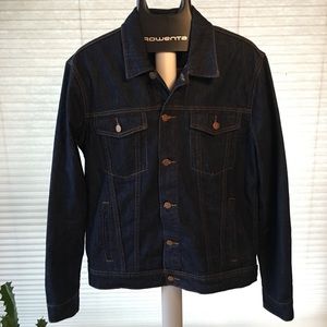 Dark Denim Jacket | Non-Faded | Large | Slim Dark Denim Jacket | Non-Faded | Large | Slim