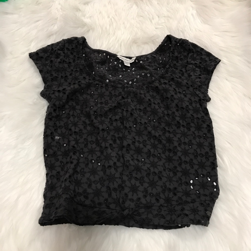 Charcoal gray top