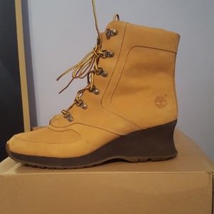 Timberland Wheat Wedge Ankle Boots