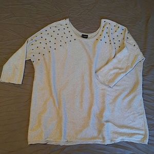 Studded Silver Sweater
