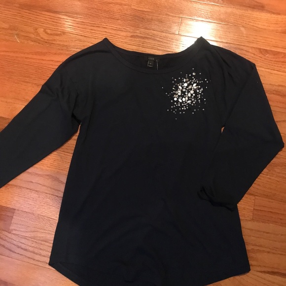 J. Crew Tops - J. crew top with rhinestone detail