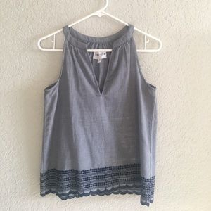 Olive + Oak chambray tank