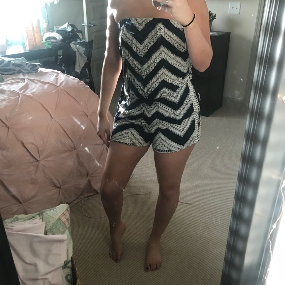 Strapless Romper