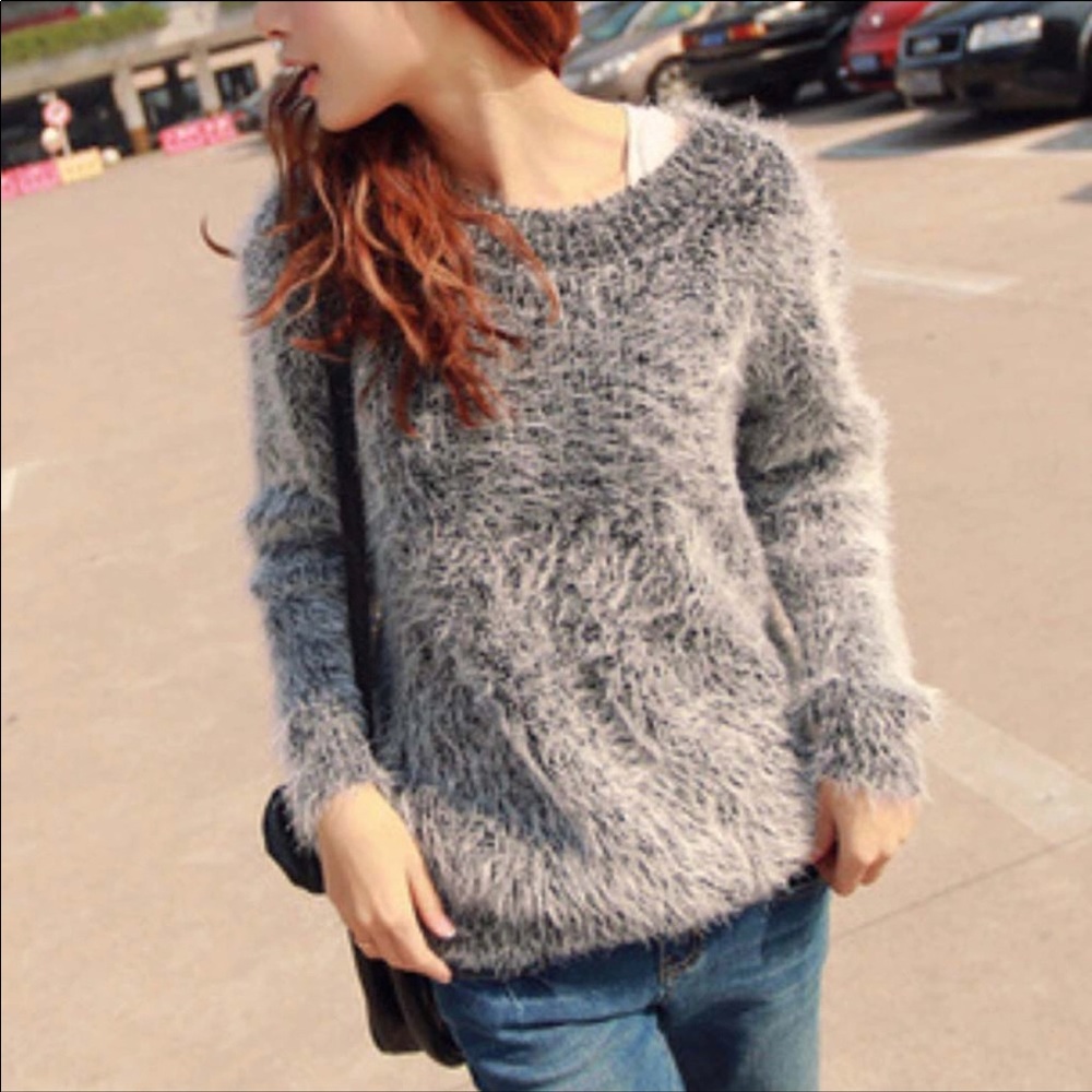 Warm and cozy grey sweater