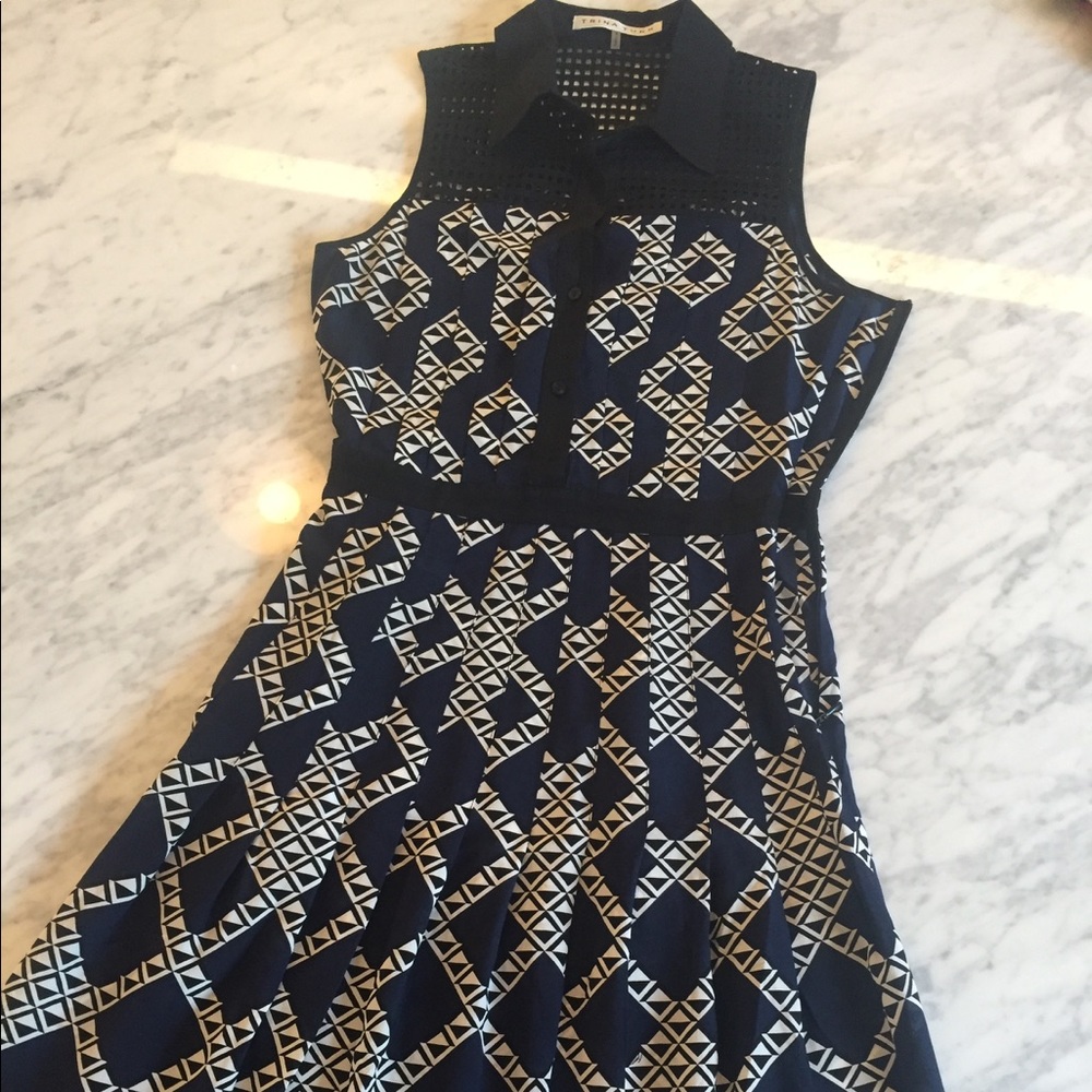 Silk Trina Turk midi dress
