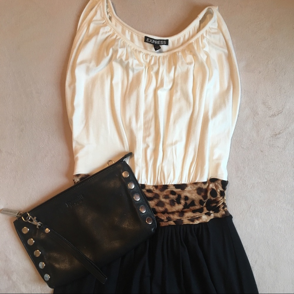 Leopard Accent Dress