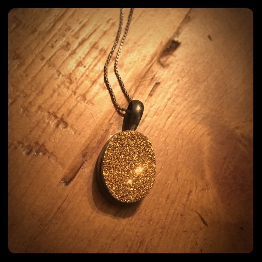 💛💛GOLD GEODE 12” NECKLACE 💛💛