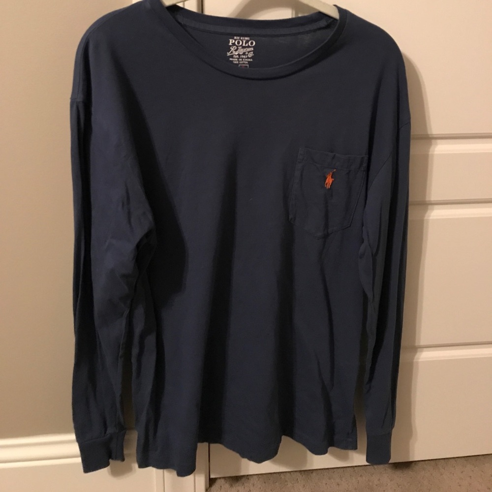POLO Ralph Lauren navy long sleeve shirt