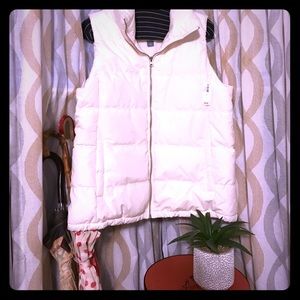 NWT! Off White Old Navy Puffer Fleece Lined Vest