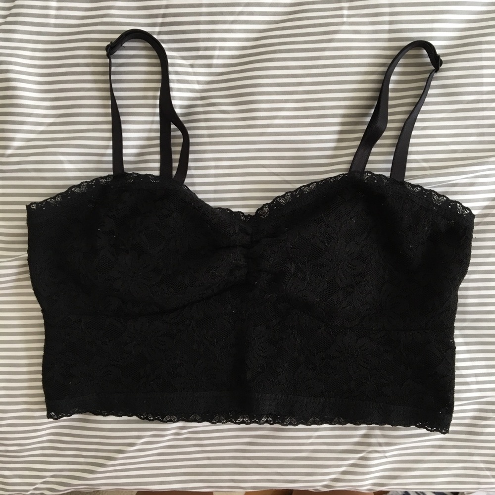Forever 21 black lace bralette