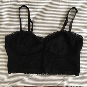 Forever 21 black lace bralette
