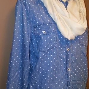 SO Denim Polka Dot Shirt