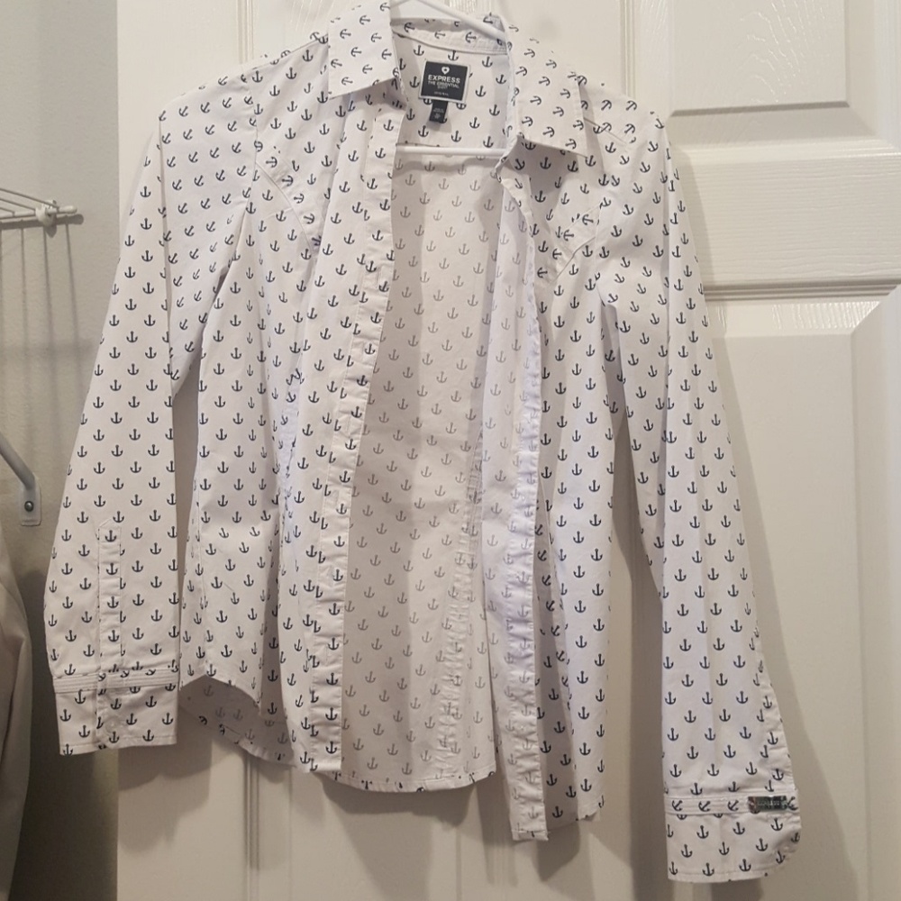 Express Anchor style button up Shirt