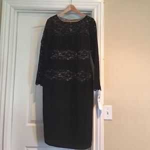 Black/Nude London Times Cocktail Dress Size 10