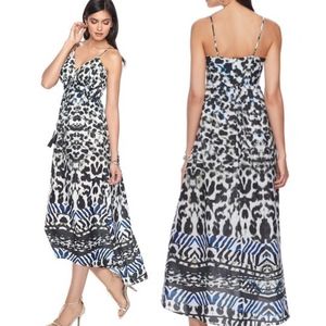 Jennifer Lopez L Print Cami Maxi Dress Hi-Lo NWT Jennifer Lopez L Print Cami Maxi Dress Hi-Lo NWT
