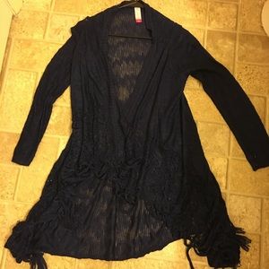 Brand new navy blue cover up! M (7-9)